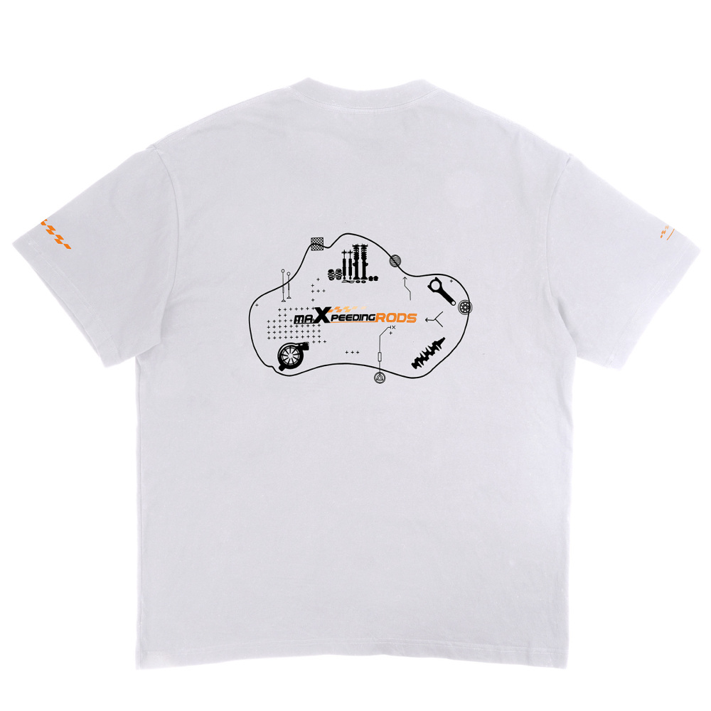 Maxpeedingrods Short Sleeve T-Shirt White 5XL